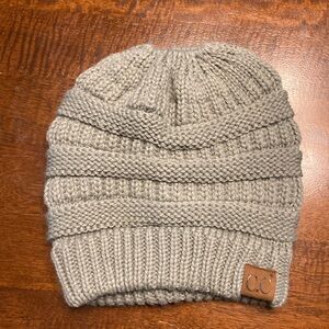 CC Beanie with Ponytail Hole